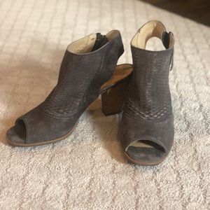 Paul Green Willow metallic Leather Peep Toe Bootie